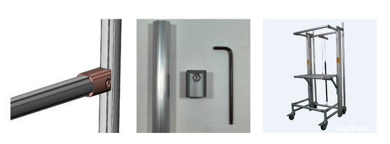 قطر 43mm اندازه استاندارد لوله آلومینیوم آلیاژ برای سیستم کاراکوری