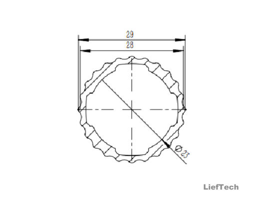 ضخامت 1.2mm آلومینیوم آلیاژ لوله رولر شافت لوله آلومینیوم لوله