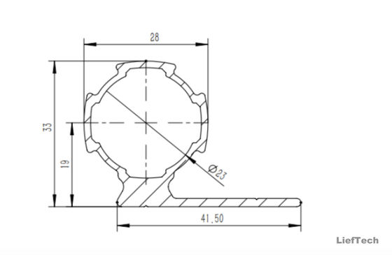 1.2mm ضخامت لوله آلومینیوم آلیاژ اندازه استاندارد بین المللی