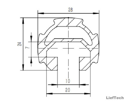 6063 T3-T8 لوله آلومینیوم آلیاژ آنودیزه شده لوله های آلومینیوم 28mm
